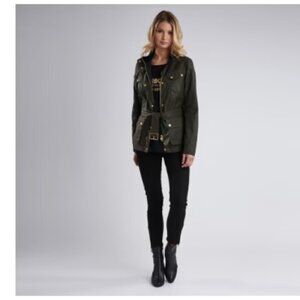 Barbour International Durant Biker Jeans Black